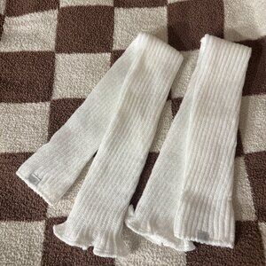 Out From Under - White Leg Warmers